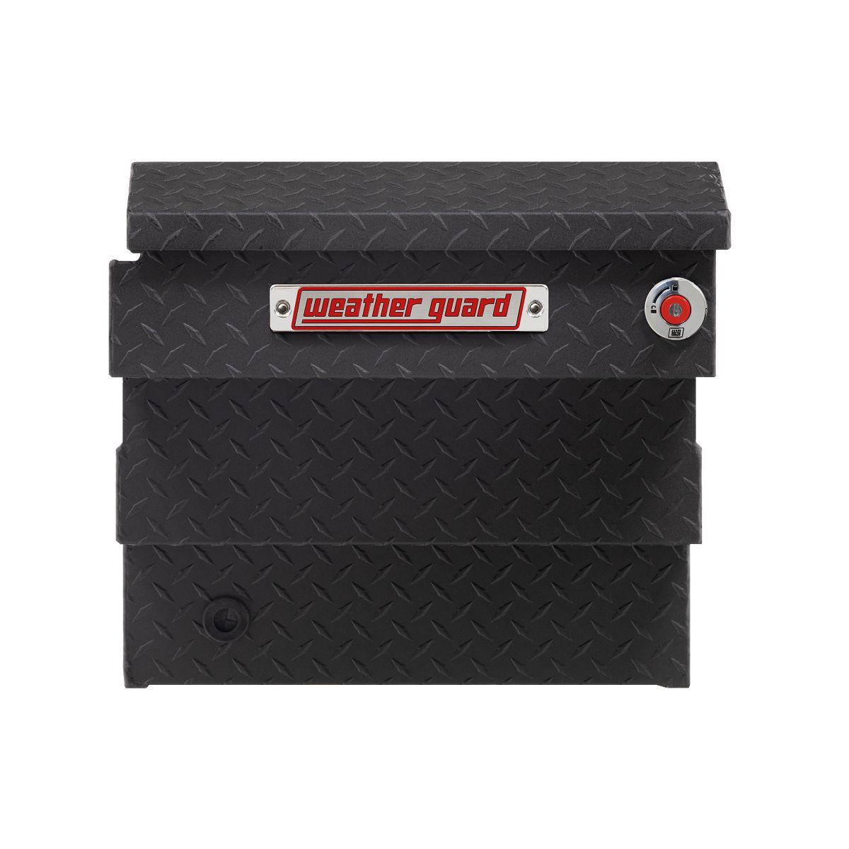 Weather Guard Crossover Tool Box for Mid-Size Trucks Textured Matte Black Aluminum Deep Model 137-52-04