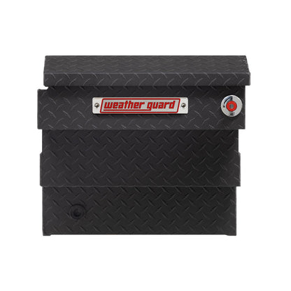 Weather Guard Crossover Tool Box for Mid-Size Trucks Textured Matte Black Aluminum Deep Model 137-52-04