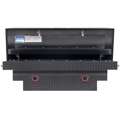 Weather Guard Crossover Tool Box for Mid-Size Trucks Gun Metal Gray Aluminum Deep Model 137-6-04