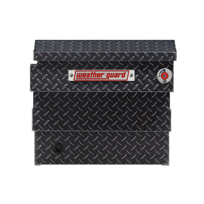 Weather Guard Crossover Tool Box for Mid-Size Trucks Gun Metal Gray Aluminum Deep Model 137-6-04