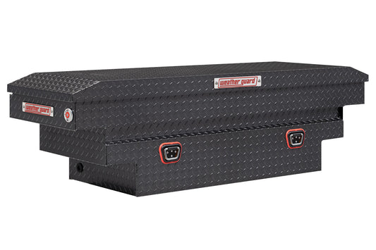 Weather Guard Crossover Tool Box for Mid-Size Trucks Gun Metal Gray Aluminum Deep Model 137-6-04