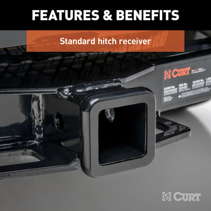 CURT Class 3 Trailer Hitch, 2" Receiver, Select Nissan Frontier - 13841
