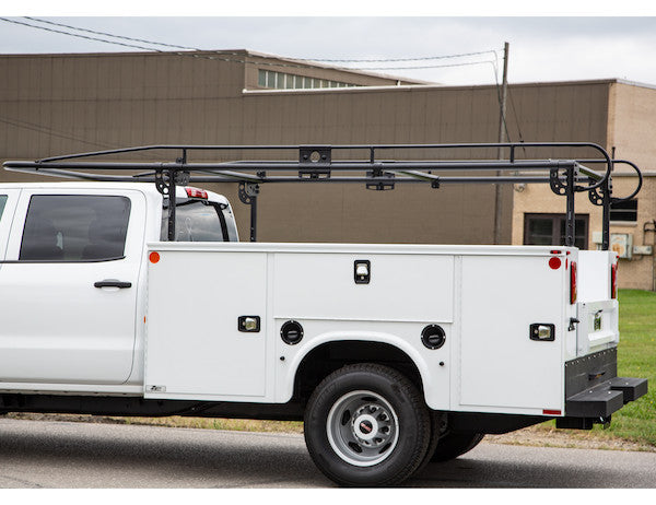 Buyers Products 13-1/2 ft Black Steel Service Body Ladder Rack - 1501250