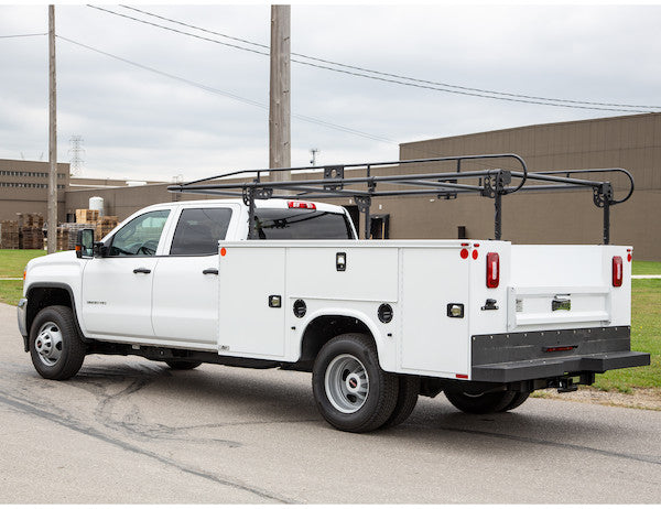 Buyers Products 13-1/2 ft Black Steel Service Body Ladder Rack - 1501250