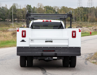 Buyers Products 13-1/2 ft Black Steel Service Body Ladder Rack - 1501250