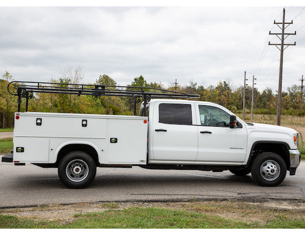 Buyers Products 13-1/2 ft Black Steel Service Body Ladder Rack - 1501250