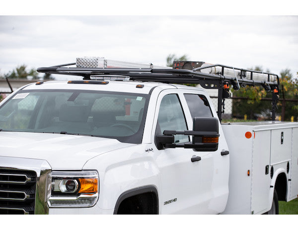 Buyers Products 13-1/2 ft Black Steel Service Body Ladder Rack - 1501250