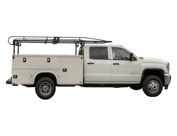 Buyers Products 13-1/2 ft Black Steel Service Body Ladder Rack - 1501250