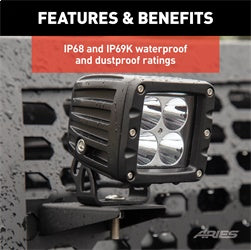 ARIES 2-in Square Cube LED Lights - 1501252