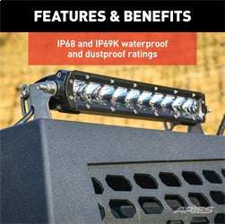 ARIES 10-in Single-Row LED Light Bar - 1501260