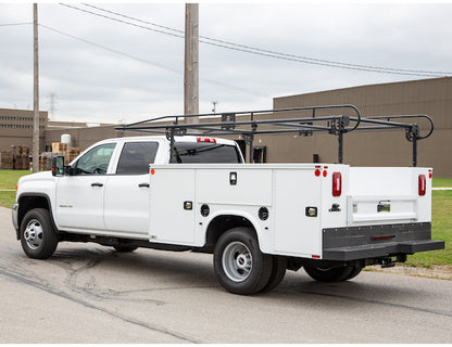 Buyers Products 14-1/2 ft Black Steel Service Body Ladder Rack - 1501260
