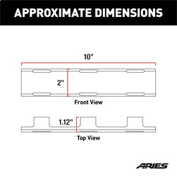 ARIES 10-in LED Light Bar Cover - 1501261