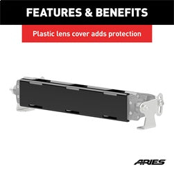 ARIES 10-in LED Light Bar Cover - 1501261