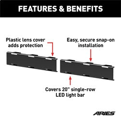 ARIES 20-in LED Light Bar Covers - 1501263