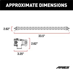 ARIES 30-in Single-Row LED Light Bar - 1501264