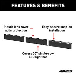 ARIES 30-in LED Light Bar Covers - 1501265
