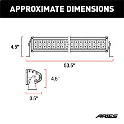 ARIES 50-in Double-Row LED Light Bar - 1501278