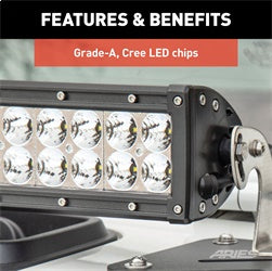 ARIES 50-in Double-Row LED Light Bar - 1501278
