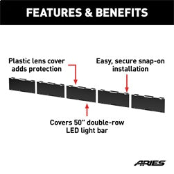 ARIES 50-in LED Light Bar Covers - 1501279