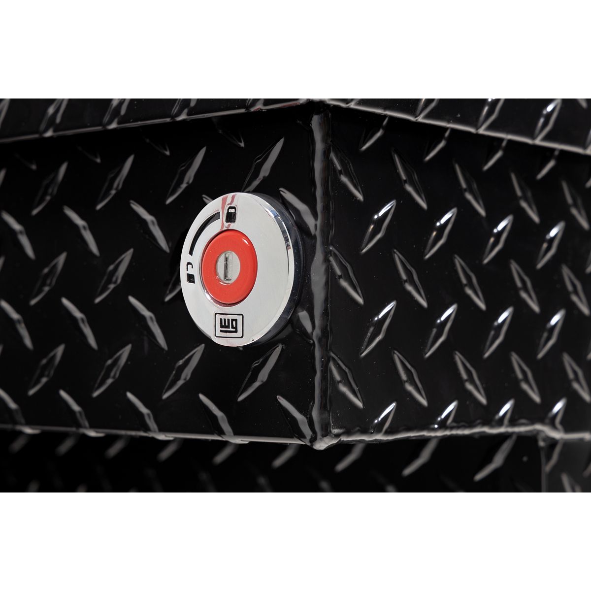 Weather Guard Crossover Tool Box for Mid-Size Trucks Gloss Black Aluminum Standard Model 154-5-04