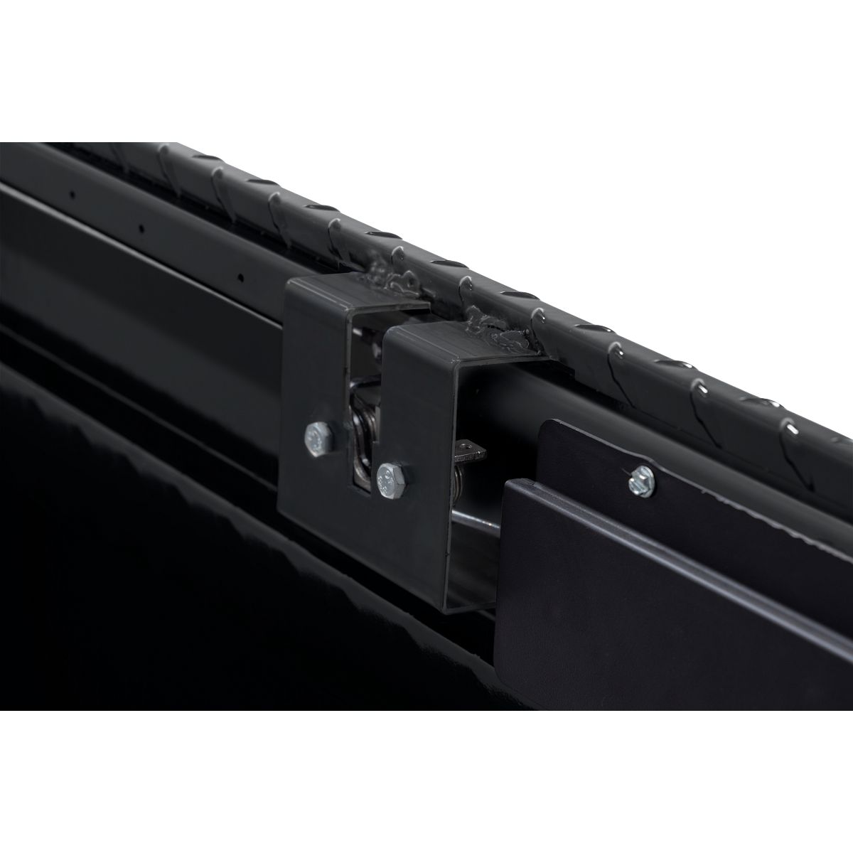 Weather Guard Crossover Tool Box for Mid-Size Trucks Gloss Black Aluminum Standard Model 154-5-04