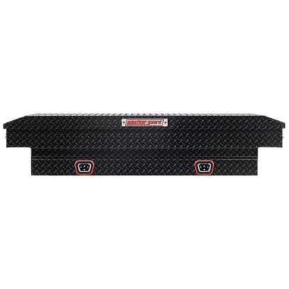 Weather Guard Crossover Tool Box for Mid-Size Trucks Gloss Black Aluminum Standard Model 154-5-04