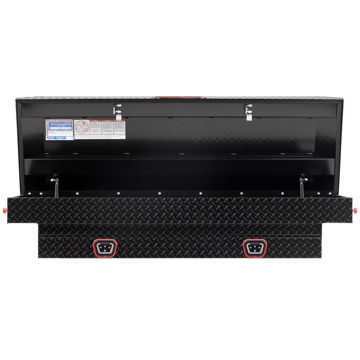 Weather Guard Crossover Tool Box for Mid-Size Trucks Gloss Black Aluminum Standard Model 154-5-04