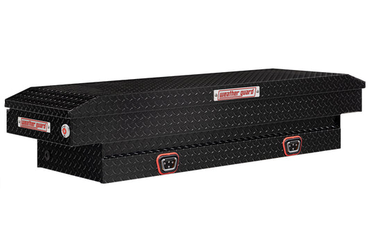 Weather Guard Crossover Tool Box for Mid-Size Trucks Gloss Black Aluminum Standard Model 154-5-04