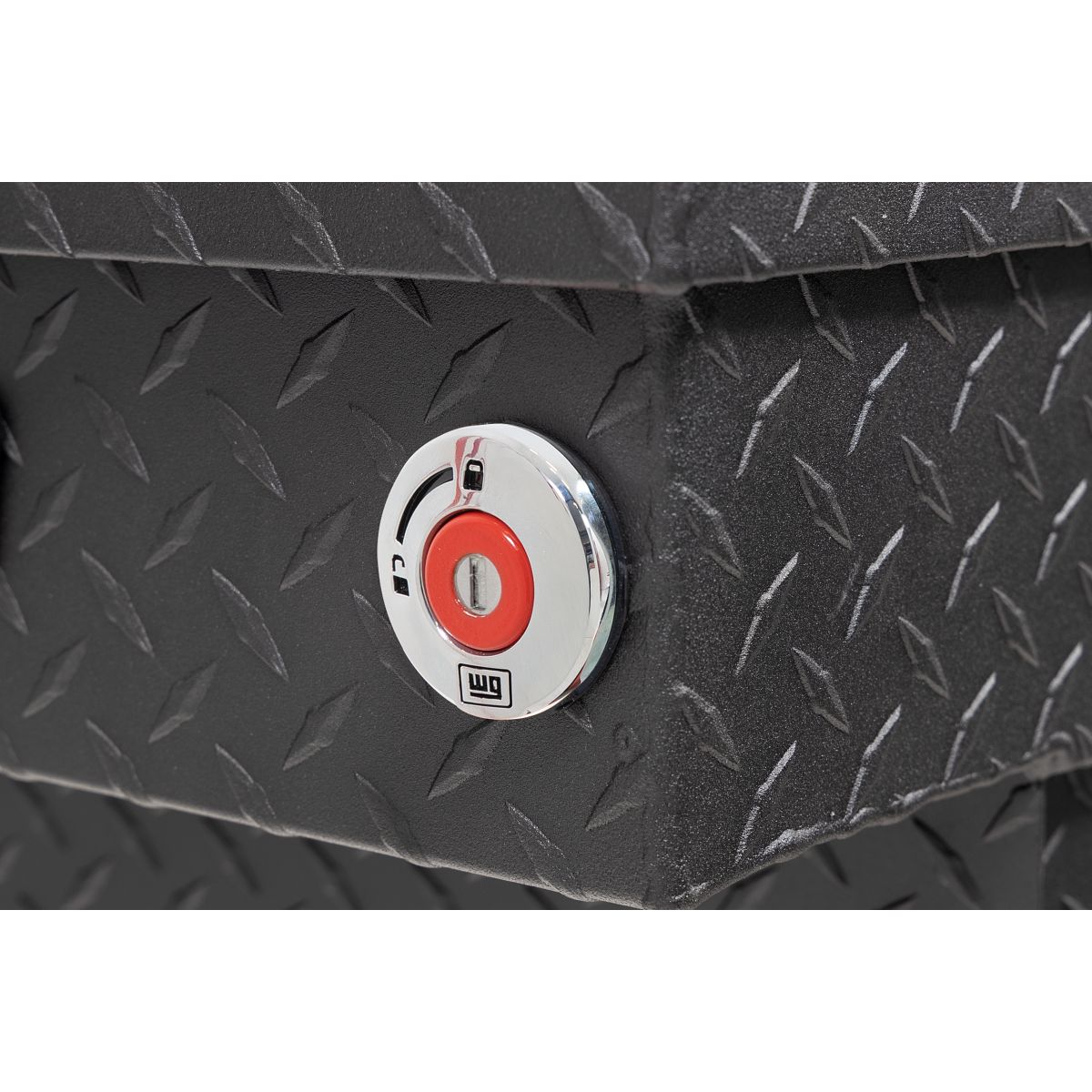 Weather Guard Crossover Tool Box for Mid-Size Trucks Textured Matte Black Aluminum Standard Model 154-52-04