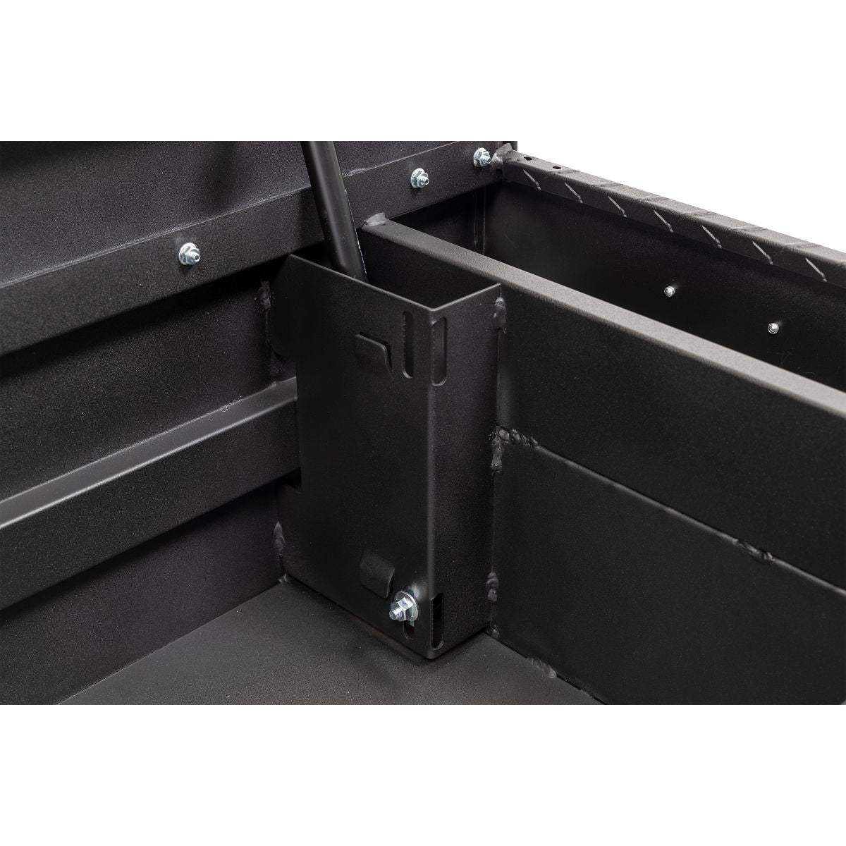 Weather Guard Crossover Tool Box for Mid-Size Trucks Textured Matte Black Aluminum Standard Model 154-52-04