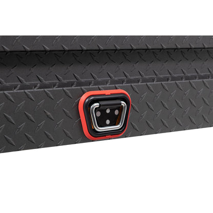 Weather Guard Crossover Tool Box for Mid-Size Trucks Textured Matte Black Aluminum Standard Model 154-52-04