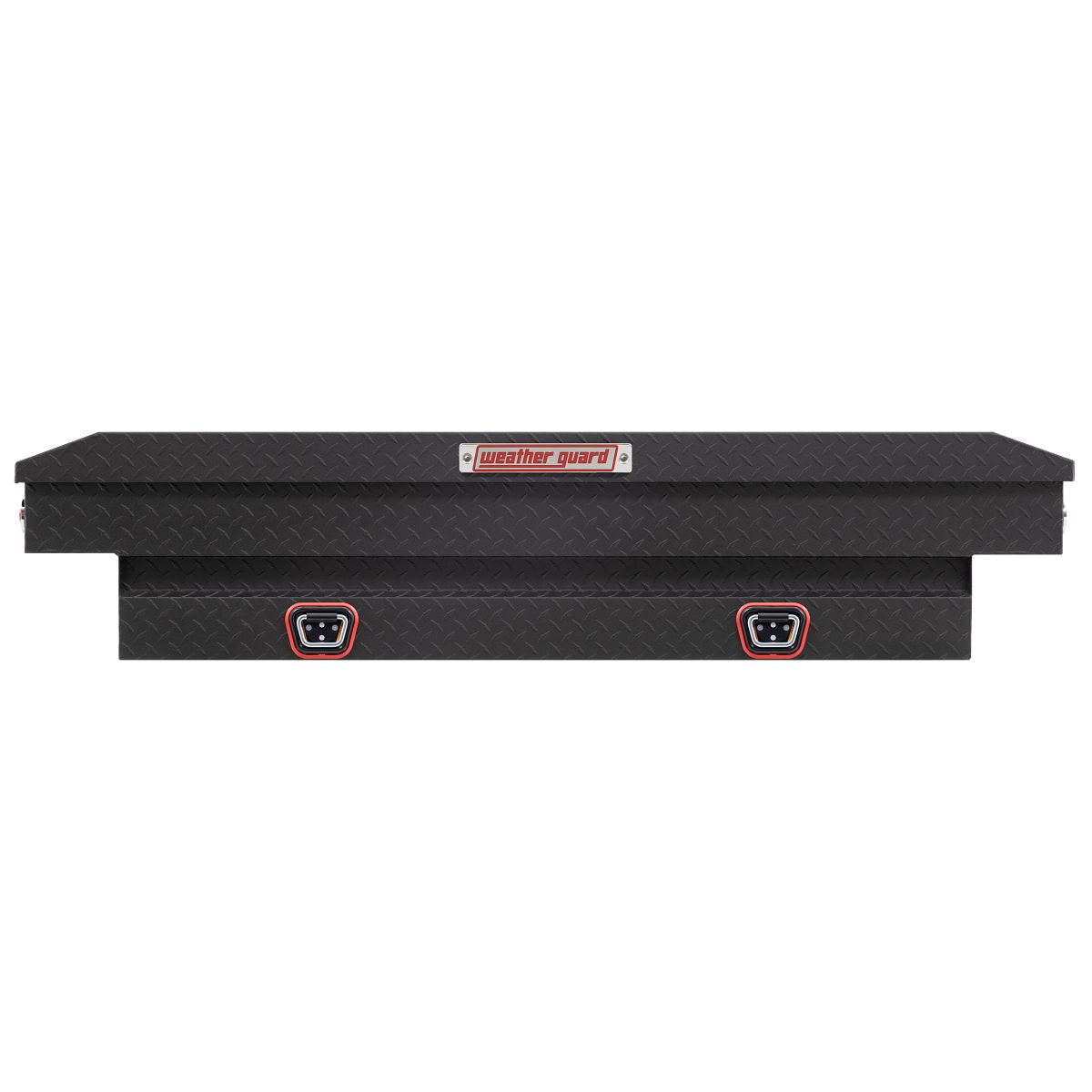 Weather Guard Crossover Tool Box for Mid-Size Trucks Textured Matte Black Aluminum Standard Model 154-52-04