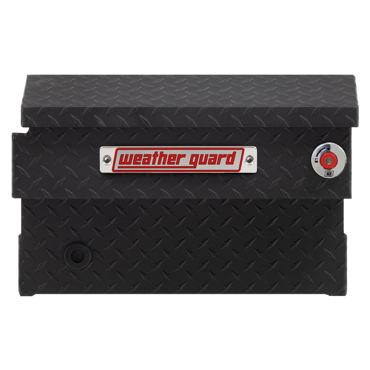 Weather Guard Crossover Tool Box for Mid-Size Trucks Textured Matte Black Aluminum Standard Model 154-52-04