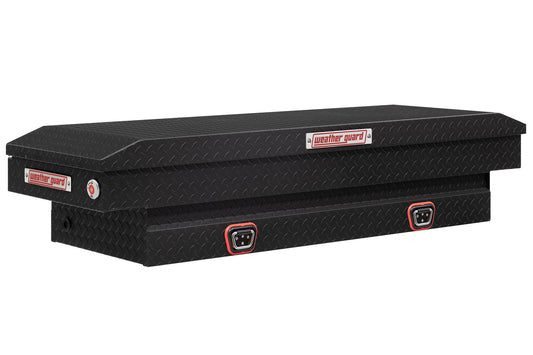 Weather Guard Crossover Tool Box for Mid-Size Trucks Textured Matte Black Aluminum Standard Model 154-52-04