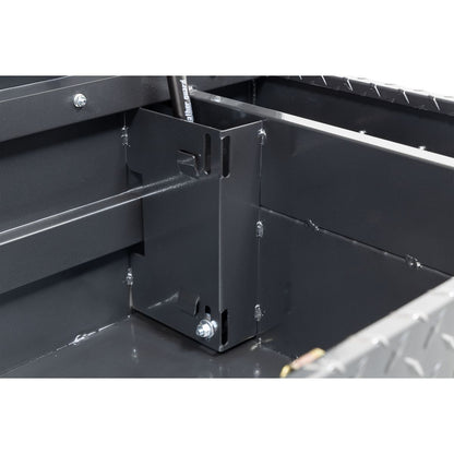 Weather Guard Crossover Tool Box for Mid-Size Trucks Gun Metal Gray Aluminum Standard Model 154-6-04