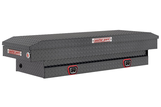 Weather Guard Crossover Tool Box for Mid-Size Trucks Gun Metal Gray Aluminum Standard Model 154-6-04