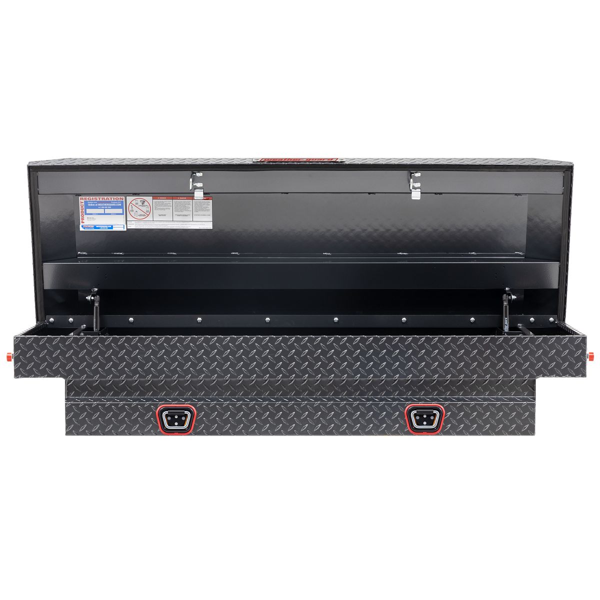 Weather Guard Crossover Tool Box for Mid-Size Trucks Gun Metal Gray Aluminum Standard Model 154-6-04