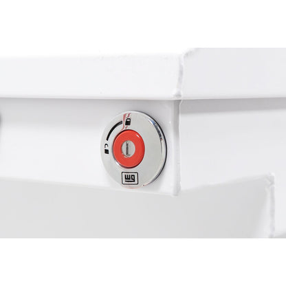 Weather Guard Crossover Tool Box for Mid-Size Trucks White Steel Standard Model 156-3-04