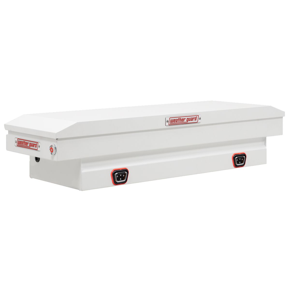 Weather Guard Crossover Tool Box for Mid-Size Trucks White Steel Standard Model 156-3-04