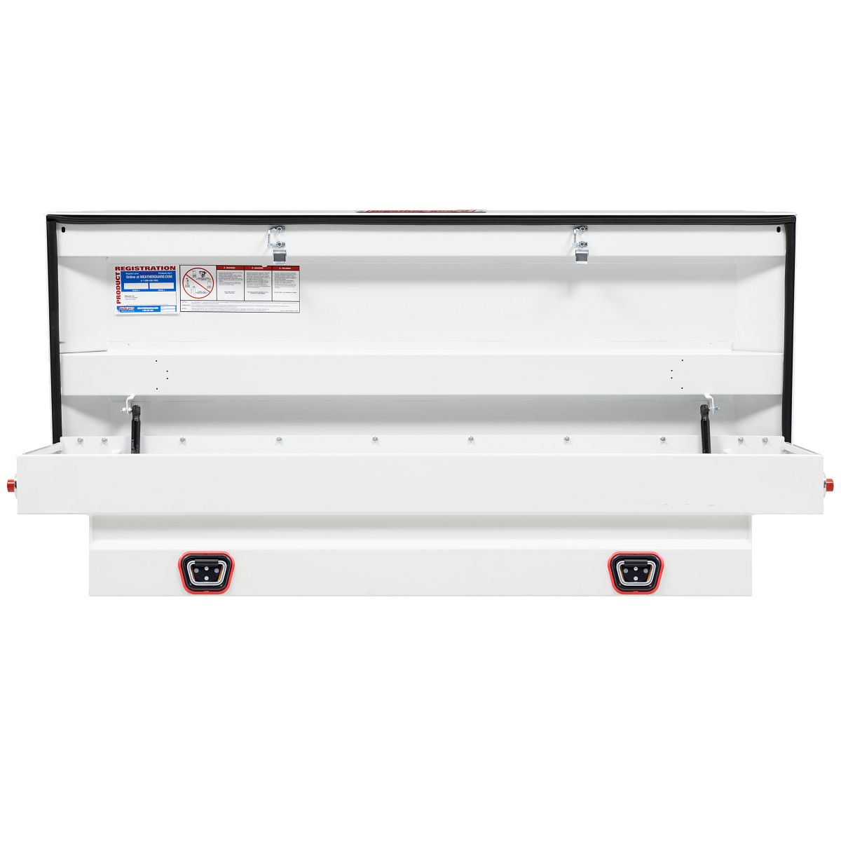 Weather Guard Crossover Tool Box for Mid-Size Trucks White Steel Standard Model 156-3-04