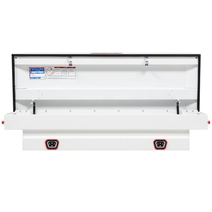 Weather Guard Crossover Tool Box for Mid-Size Trucks White Steel Standard Model 156-3-04
