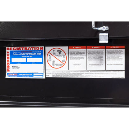 Weather Guard Crossover Tool Box for Mid-Size Trucks Gloss Black Steel Standard Model 156-5-04