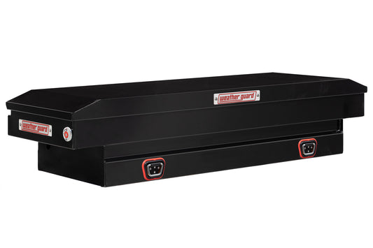 Weather Guard Crossover Tool Box for Mid-Size Trucks Gloss Black Steel Standard Model 156-5-04