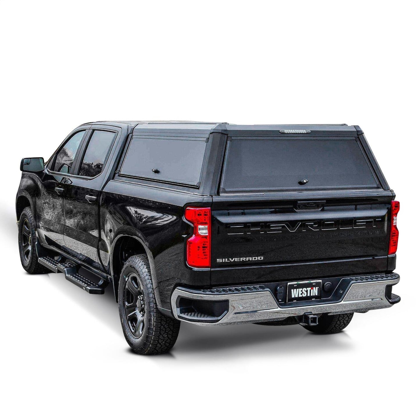 Westin EXP Truck Cap for Chevrolet/GMC Silverado/Sierra 1500 (2019-2026) - 5.8-ft Bed - Solid Front Glass - 16-13955
