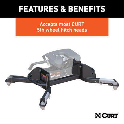 CURT Puck System 5th Wheel Legs, Select Ram 2500, 3500, 8' Bed, 25K - 16021