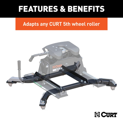 CURT Puck System 5th Wheel Roller Adapter, 24K, Select Ram 2500, 3500, 6.5' Bed - 16022