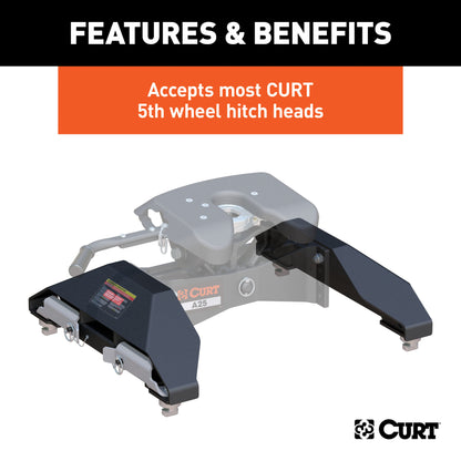 CURT Puck System 5th Wheel Legs, Select Silverado, Sierra 2500, 3500 HD, 8' Bed, 25K - 16025