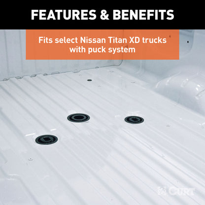 CURT Puck System 5th Wheel Legs, Select Nissan Titan XD, 8' Bed, 20K - 16026