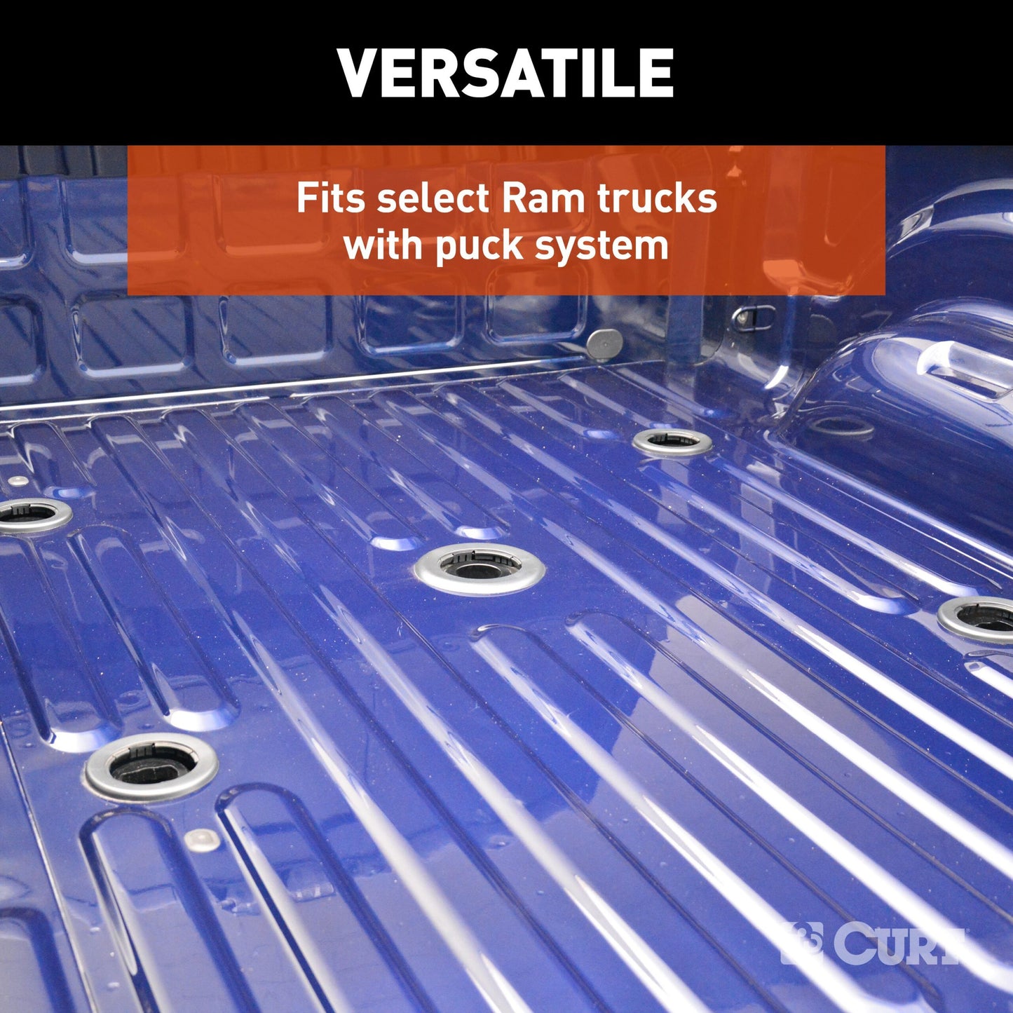 CURT Puck System 5th Wheel Adapter with Rails, Select Ram 2500, 3500 - 16042