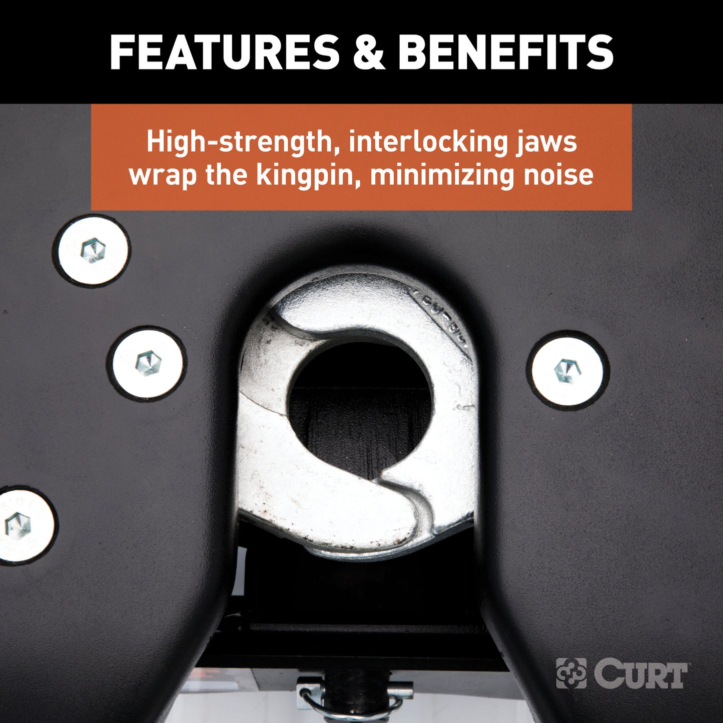 CURT A16 5th Wheel Hitch, Select Ram 2500, 3500, 8' Bed Puck System - 16043